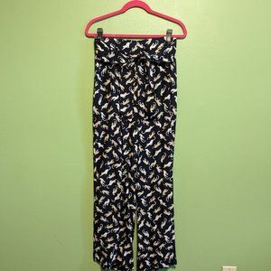 Ann Taylor Wide Leg Leopard Pattern Pants